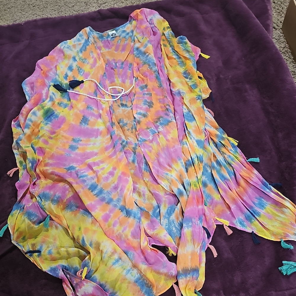 Katydid Multicolor Tie-Dye Top